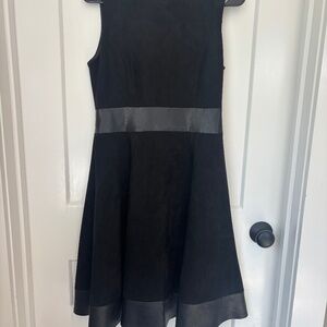 Suede/Leather A-line Dress